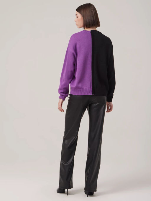 Джемпер женский 1231153010 black/violet - Eleganzza фото 4