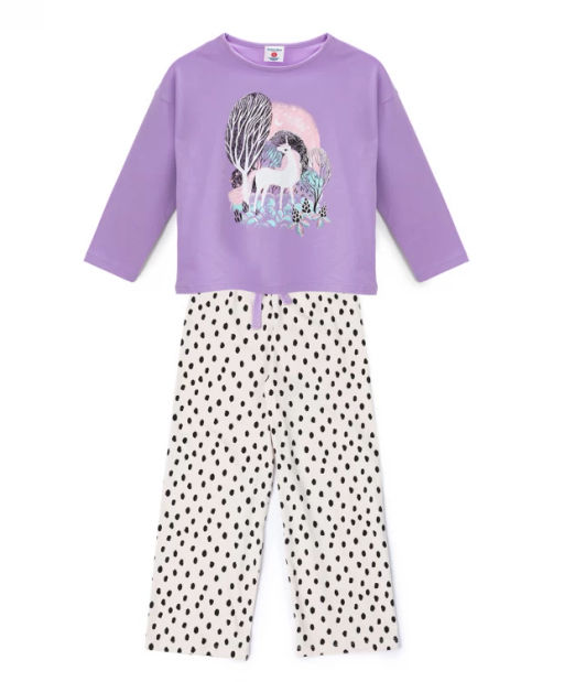 Пижама с принтом мультицвет Button Blue