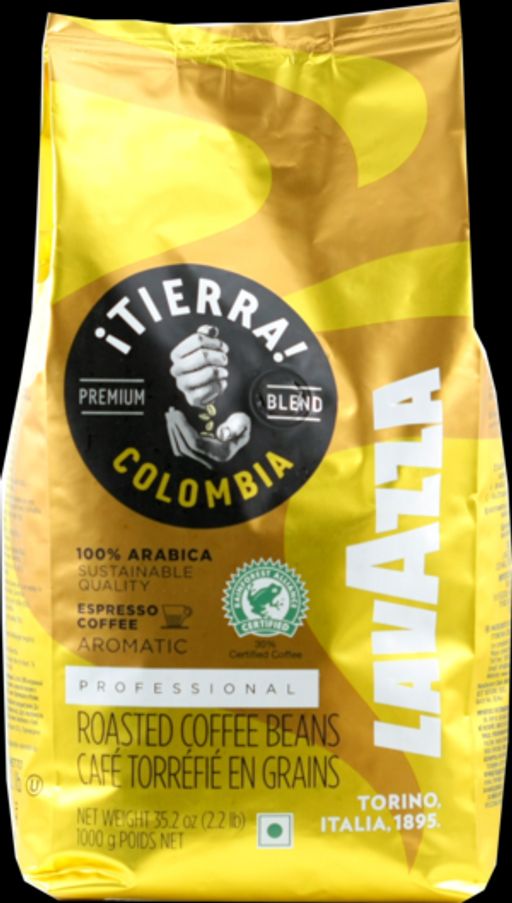 LAVAZZA. Tierra Colombia (зерновой) 1 кг. мягкая упаковка ИТАЛИЯ