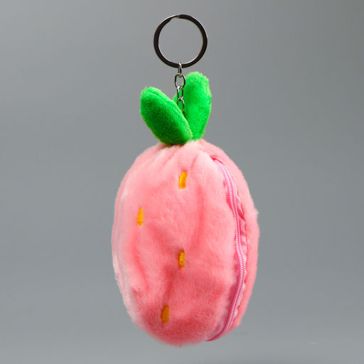 Мягкая игрушка Зайка-клубника на брелоке, 11 см - Simaland фото 4
