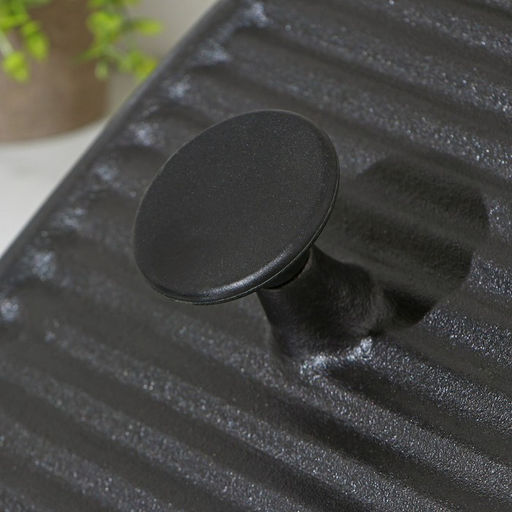 Крышка-пресс для гриля Доляна «Квадрат», чугун, 23×23 см, чёрная