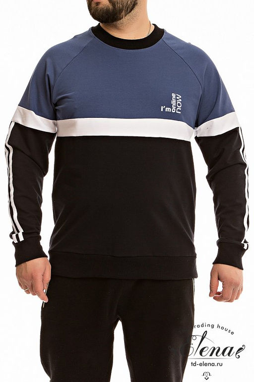 Толстовка М12120Пб Синий