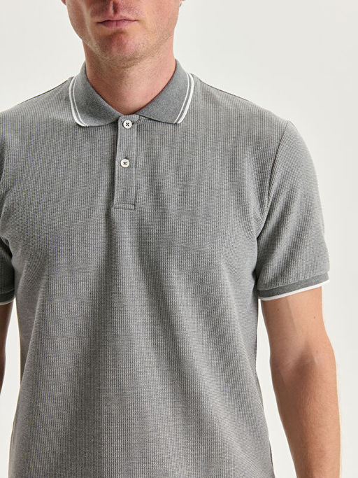 Polo Yaka Erkek Dokulu Ti??rt