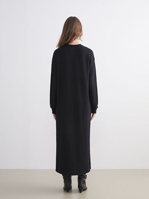 Bisiklet Yaka Sweat Elbise