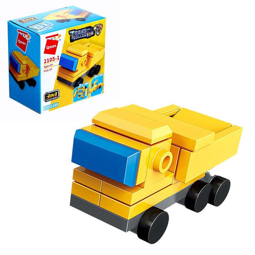 Цена за 2 шт. Конструктор блочный «Грузовик», 37 деталей