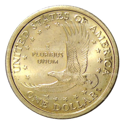 Монета 1 доллар 2000 года P США Сакагавея Парящий Орел