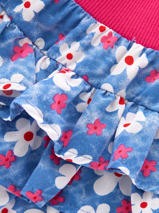 Юбка UD 6436 цветы - Mini maxi фото 5