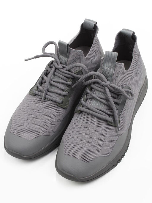 03-1000-4 GREY Кроссовки-носки мужские Снокеры (эластичный текстиль) - Фабричный китай фото 3