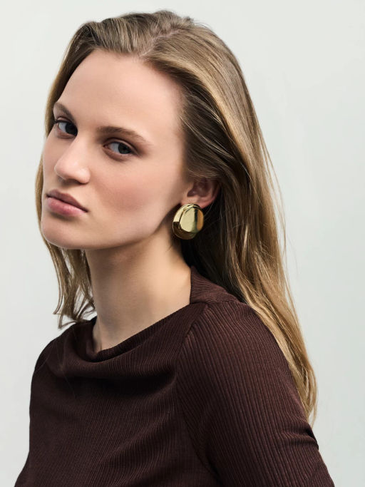 Серьги объемные / Zarina фото 3