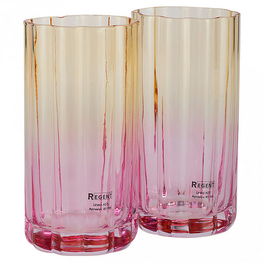 Стакан стеклянный "Linea ASTI" 460мл, набор 2шт, "Regent" (Китай)