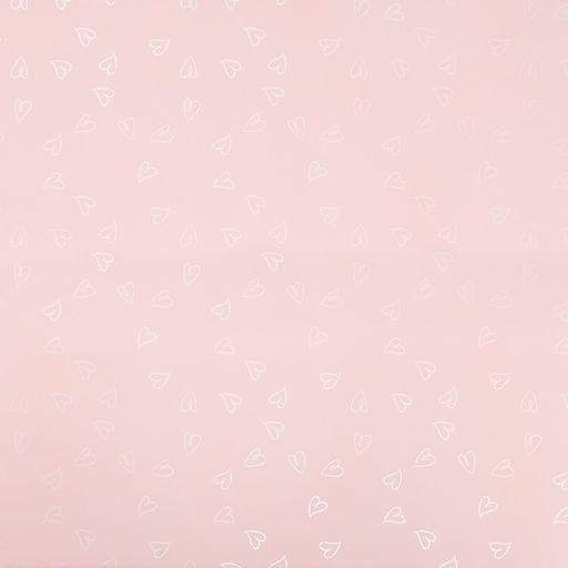 Цена за 20 шт. Пленка листах для цветов, 57×57 см, розовый Сердца, 65 микрон