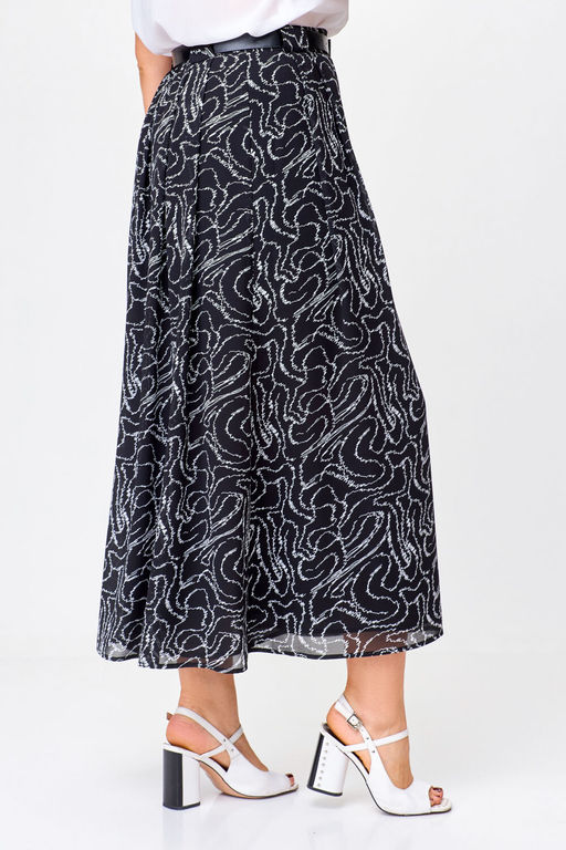 Блуза Swallow 803.2 черный+серебряный узор фото 183