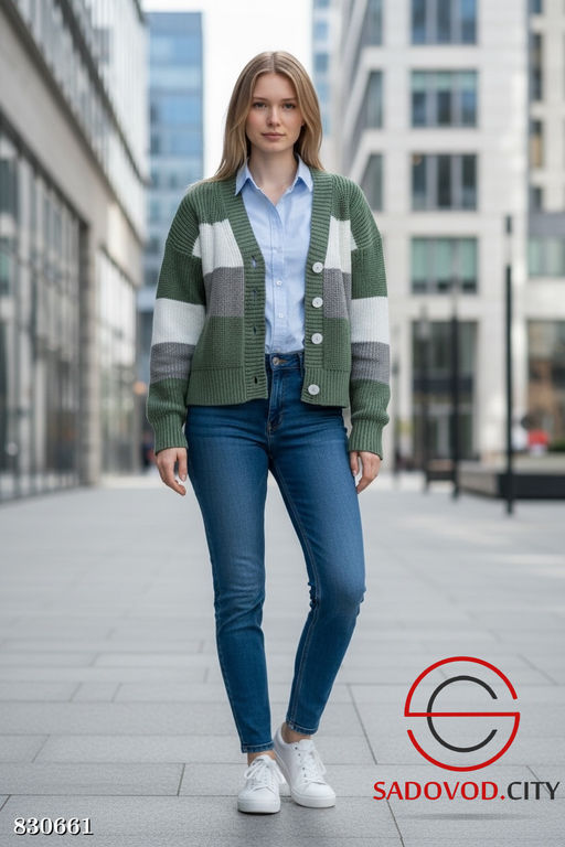 Кардиган вязаный на пуговицах