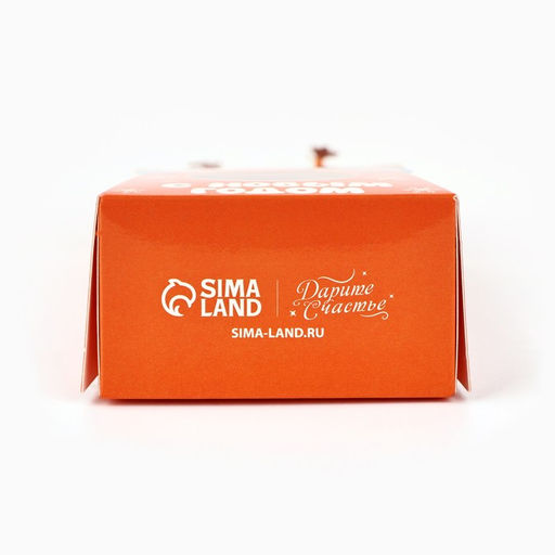 Цена за 5 шт. Коробка новогодняя складная с окном «Белочка», 6×13.5×3.5 см