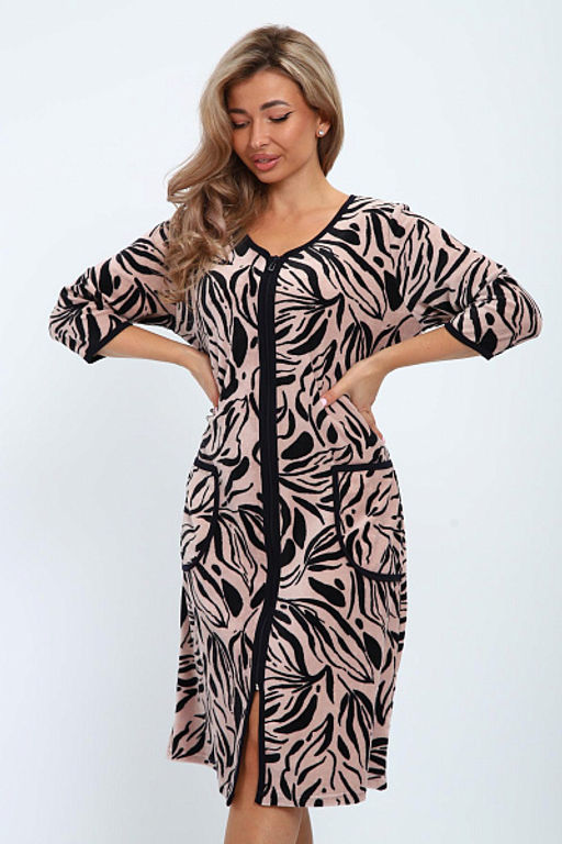 Халат велюровый на молнии (941-6) - Плиона фото 121