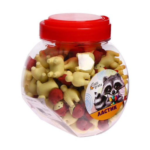 Цена за 60 шт. Ластик фигурный Собачка - Calligrata фото 4