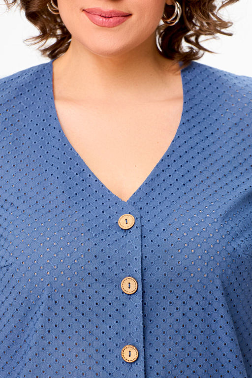 Блуза Swallow 803.2 черный+серебряный узор фото 597