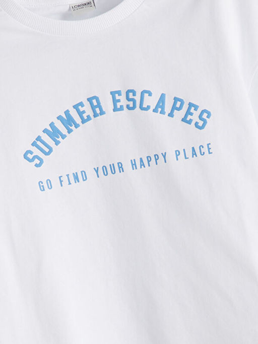 Bisiklet Yaka K?z ?ocuk Ti??rt