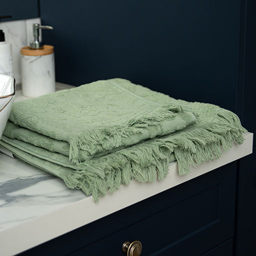 Набор махровых полотенец VERSAL 2 шт. (50х90 - 1 шт., 70х140 - 1шт.), 100% хлопок, 450 гр./кв.м. Сирень - Традиция фото 32