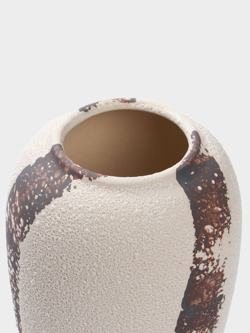 Ваза настольная керамика "Мелхор" 23х13 см, белый