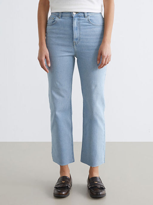 Straight Fit Kad?n Jean Pantolon