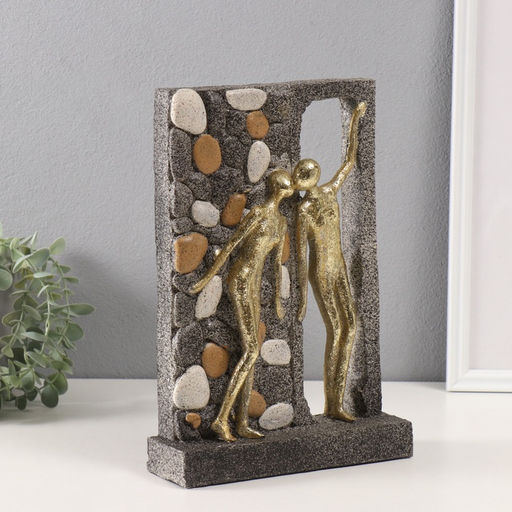 Фигурка полистоун «Тайное свидание у каменной стены», 6.5×21.5×30.5 см