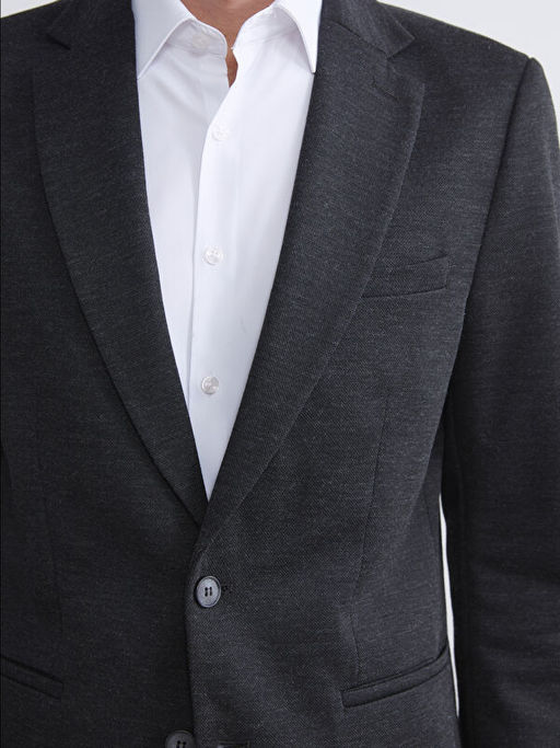 Dar Kal?p Erkek Blazer Ceket