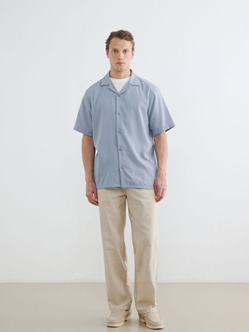 Regular Fit Dokulu Erkek G?mlek