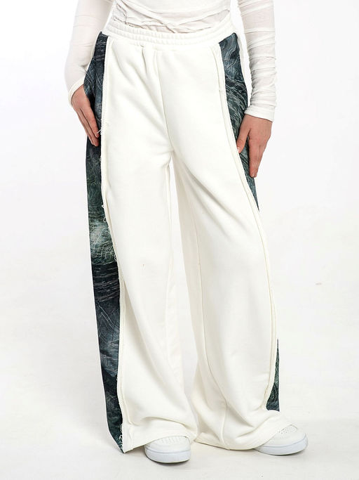 Дизайнерские широкие брюки, унисекс модель 0453