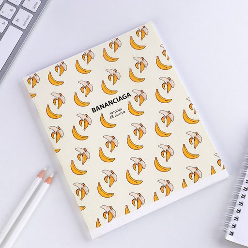 Цена за 3 шт. Тетрадь в клетку, 48 л., А5, на скрепке, блок №1 Паттерн МИКС - Artfox study фото 5