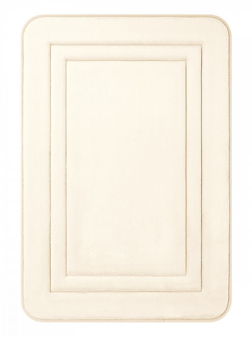 Коврик для ванной 55x80 молочный полиэстер 100%