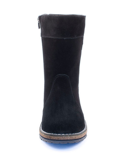 Полусапоги женские на войлочной подошве., Замша, овчина, войлок, лепесток