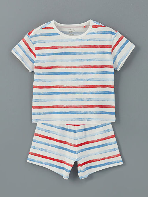 ?izgili ?ortlu Erkek Bebek ?ortlu Pijama Tak?m