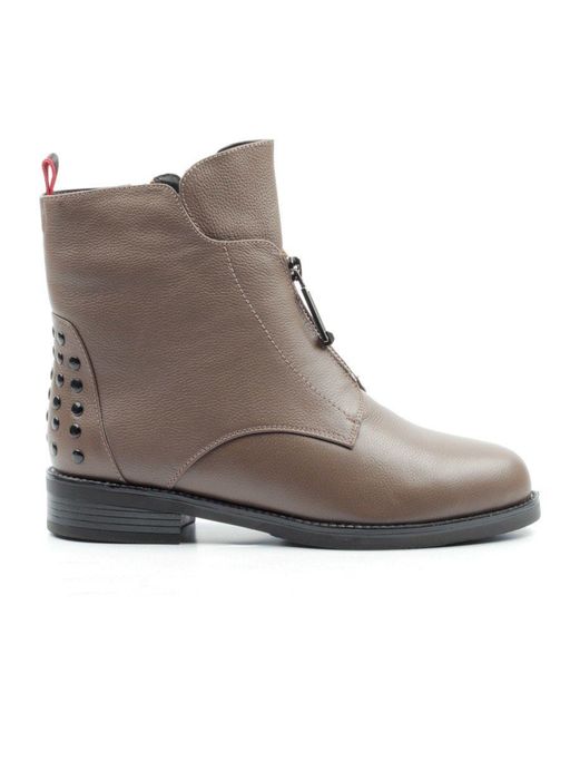 04-XH-FT547-9118-2M KHAKI Ботинки женские (натуральная кожа, натуральный мех) - Фабричный китай фото 13