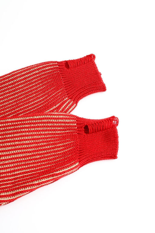 Джемпер женский вязаный Line красный