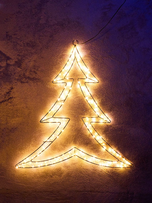 Фигура подвесная световая FROSTY «Елочка», 58×56×2, 200 LED, 220V, свечение тёплое белое