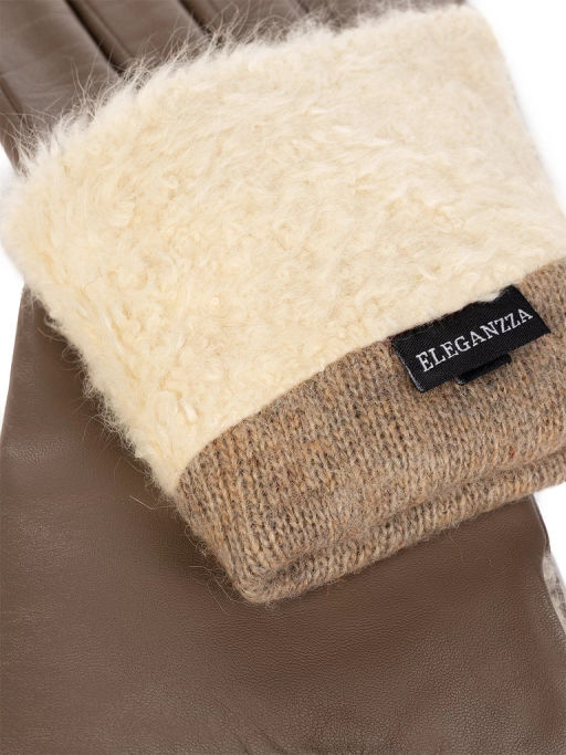 Перчатки женские 100% ш IS352 l.taupe - Eleganzza фото 7