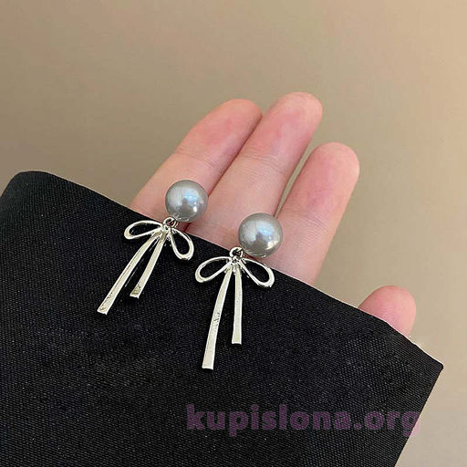 Серьги Pearl bows - Купи слона фото 2