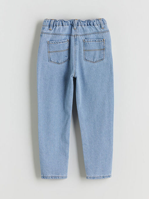 Beli Ayarlanabilir Lastikli K?z ?ocuk Jean Pantolon