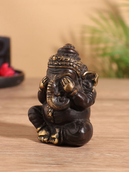 Сувенир «Ганеша Мудрости», 6×5×8 см, бронза