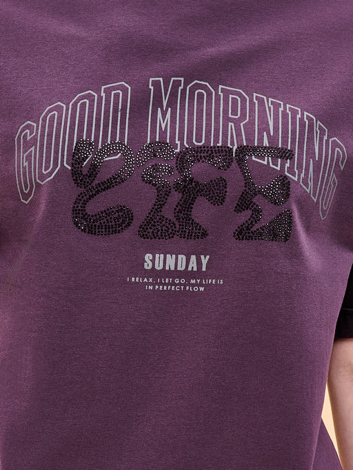 PELICAN, футболка женская, Сливовый  фото 4