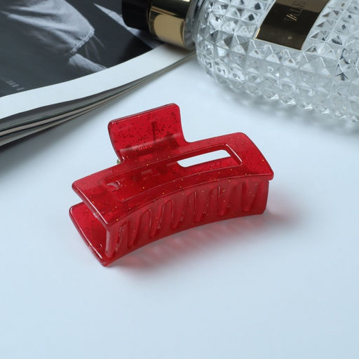 Цена за 12 шт. Крабик для волос «Глория», прямой, 6.5 см, МИКС