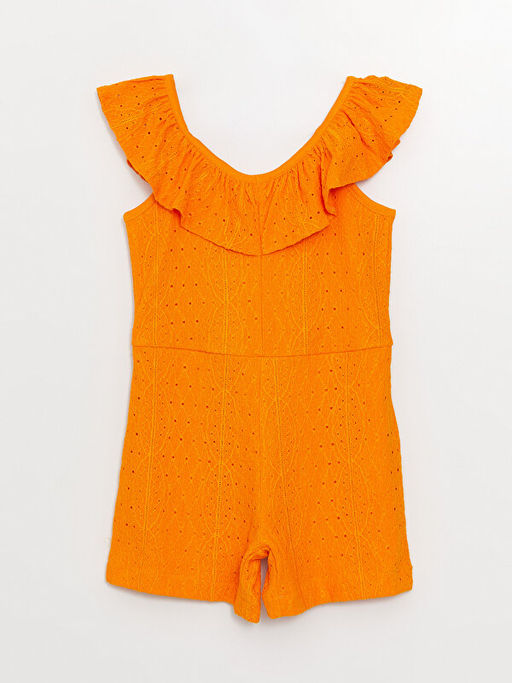 V Yaka Fisto Detayl? K?z ?ocuk Tulum