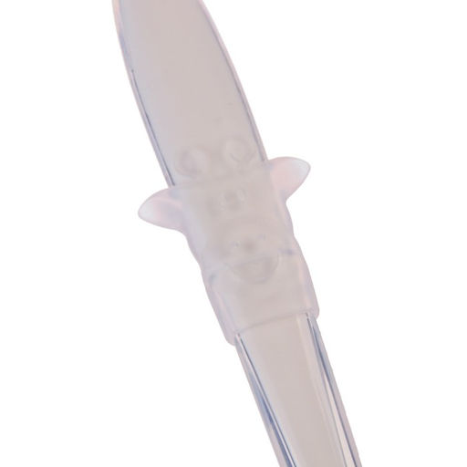 Ложка силиконовая детская Жирафик, цвет белый - Крошка я фото 6