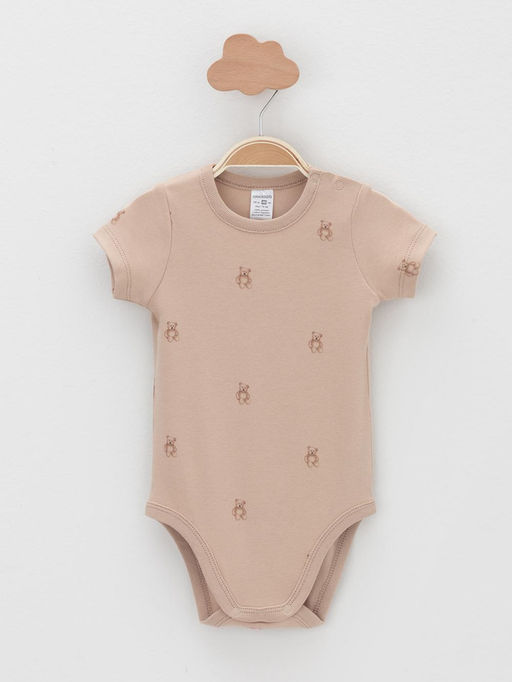 К 6073-2уп/молочный 0809,бежевый Н064 набор полукомбинезон (боди) яс