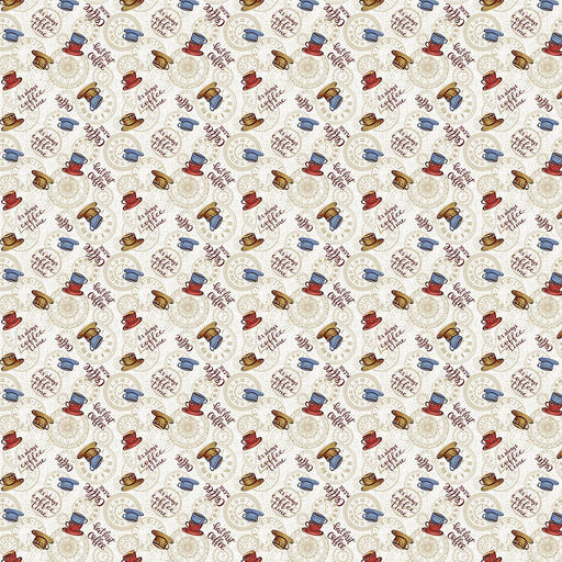 "Время кофе К" Скатерть 220х145см, длина стола до 180см, на 8-10 персон, рогожка 171г/м2, хлопок 100%, "Домашняя мода" (Россия)