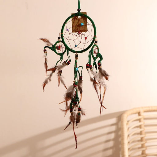 Ловец снов «Пять зеленых колец», 0.7×15×40 см