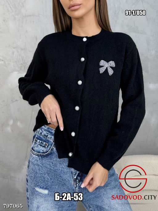 Кардиган кашемир (с бантиком из страз) - Bruno фото 2