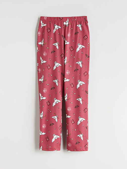 Beli Lastikli Harry Potter Bask?l? K?z ?ocuk Pijama Alt