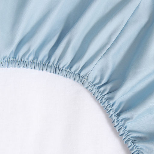 Простыня на резинке 2-спальная LoveLife Celestial blue, 160200+25 см, сатин  фото 3